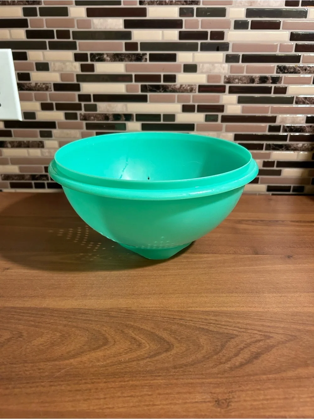 Vintage Jadeite Tupperware Colander Bowl